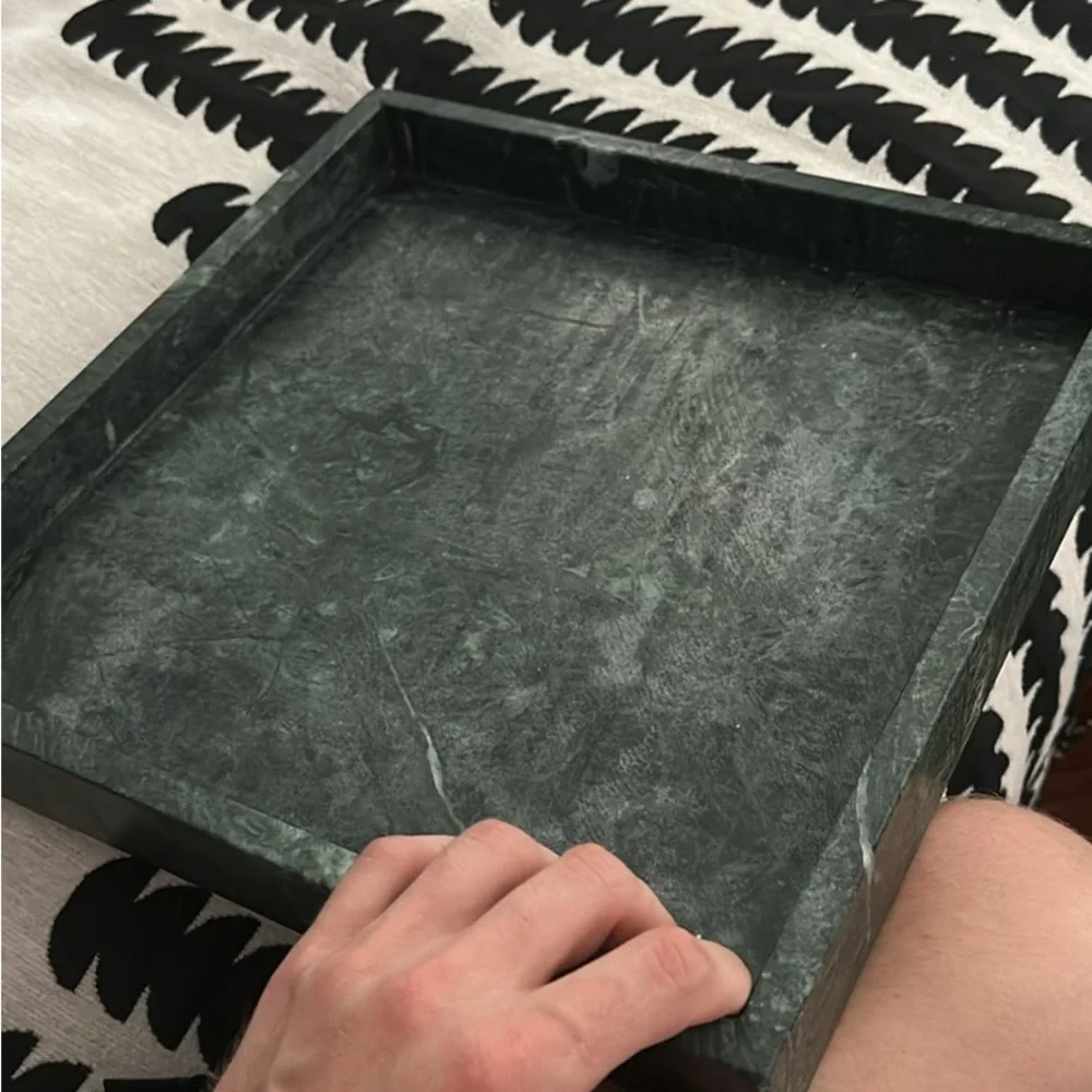 Elegant Green Marble Tray